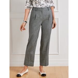 Talbots | 8 | Bristol Pants Linen Blend Trouser Straight Leg 27" Inseam Ankle